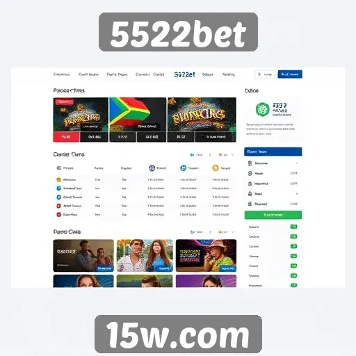 Avaliação da interface do usuário do site 5522bet